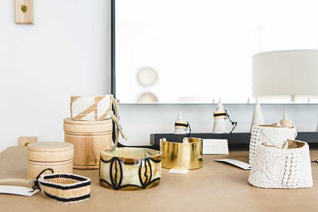 Trinkets and baskets from Asher & Roth
