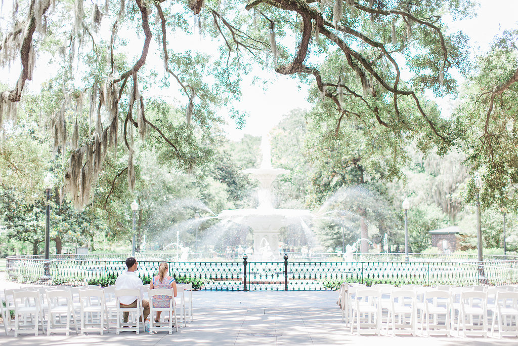 wedding at Forsyth Park, Savannah Georgia
